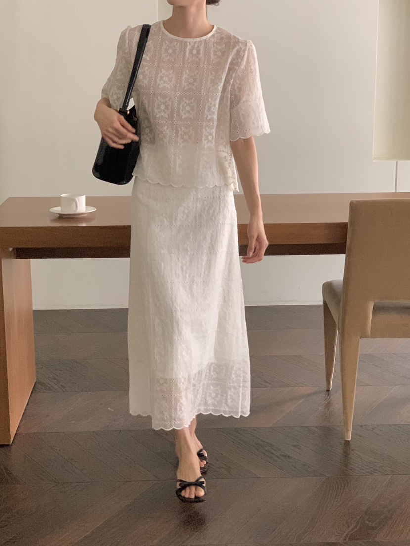 FRILL-T韓國直郵㊣女士新品時尚推薦真品休閑25春夏套裝套裝FRILL-T套裝