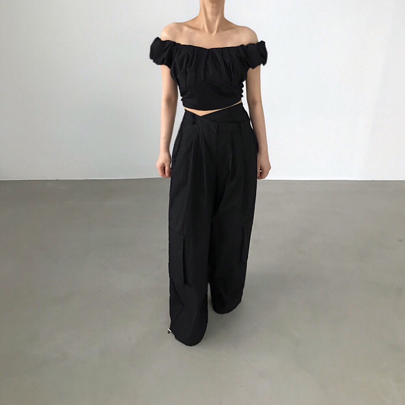 2TWO MOON韓國代購㊣女士新款職業人氣熱賣襯衫蕾絲衫泡泡袖2TWO MOON襯衫/蕾絲衫
