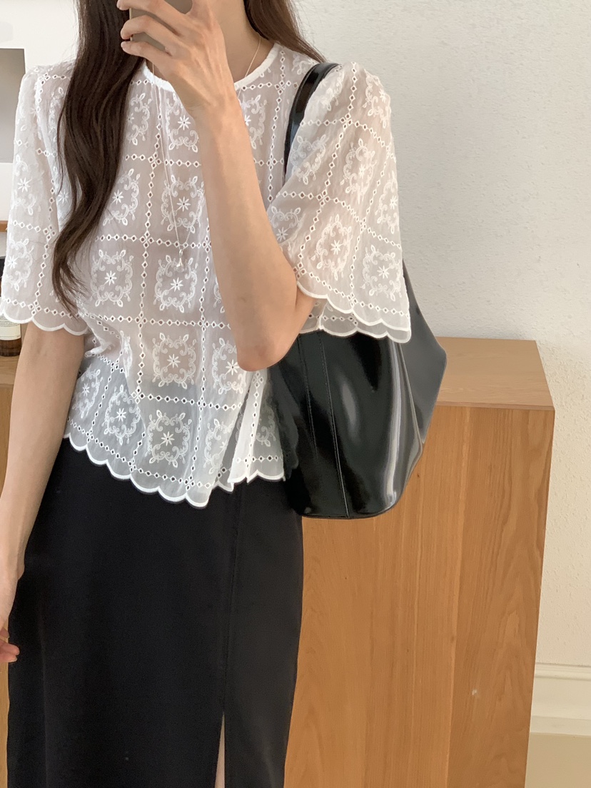 FRILL-T東大門㊣實拍女裝新品人氣熱賣真品休閑襯衫蕾絲衫FRILL-T襯衫/蕾絲衫