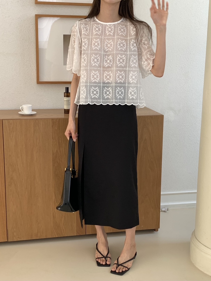 FRILL-T東大門㊣實拍女裝新品人氣熱賣真品休閑襯衫蕾絲衫FRILL-T襯衫/蕾絲衫