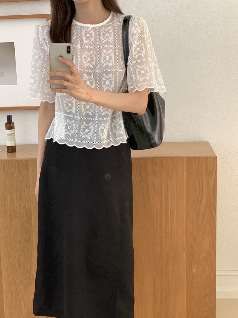 FRILL-T東大門㊣實拍女裝新品人氣熱賣真品休閑襯衫蕾絲衫FRILL-T襯衫/蕾絲衫