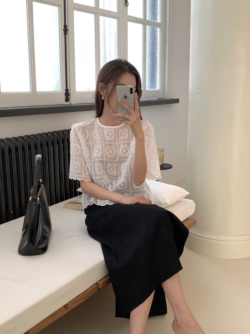 FRILL-T東大門㊣實拍女裝新品人氣熱賣真品休閑襯衫蕾絲衫FRILL-T襯衫/蕾絲衫