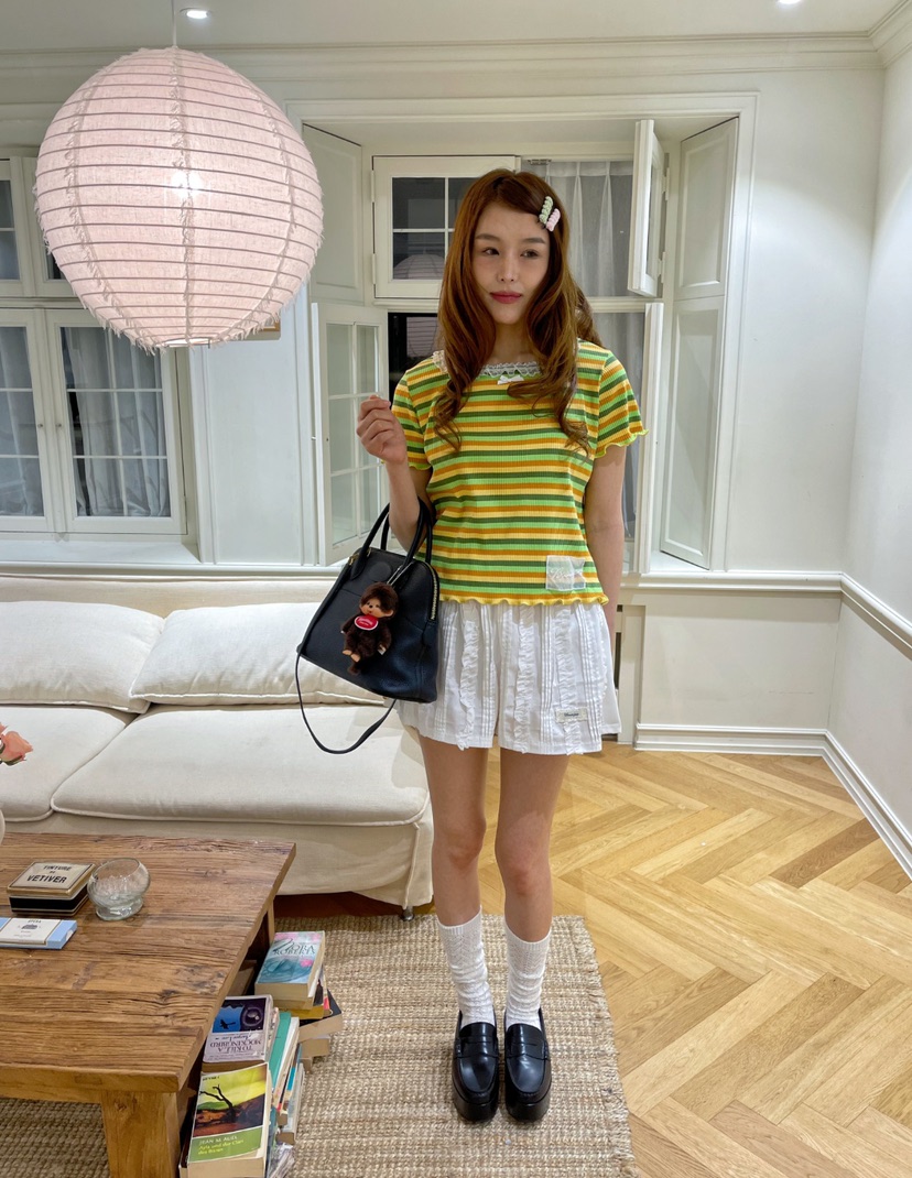 BOUTIQUE-L東大門㊣代購女裝新品職業推薦時尚真品25春夏T恤BOUTIQUE-LT恤