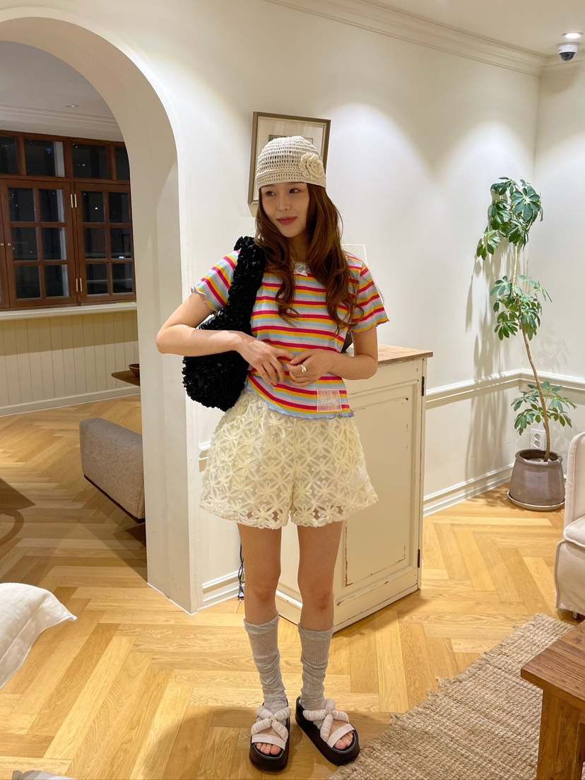 BOUTIQUE-L東大門㊣代購女裝新品職業推薦時尚真品25春夏T恤BOUTIQUE-LT恤