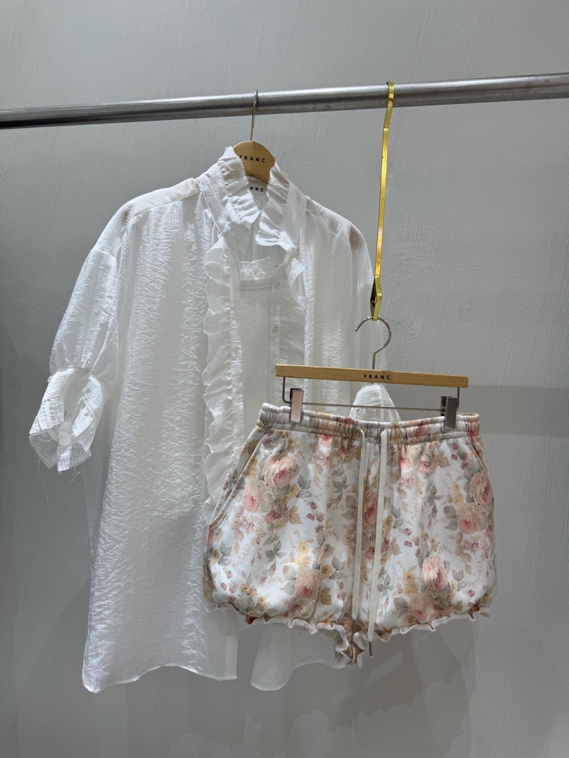 FRANC—L韓國直郵㊣女士新款25春夏職業休閑推薦真品人氣短褲FRANC短褲