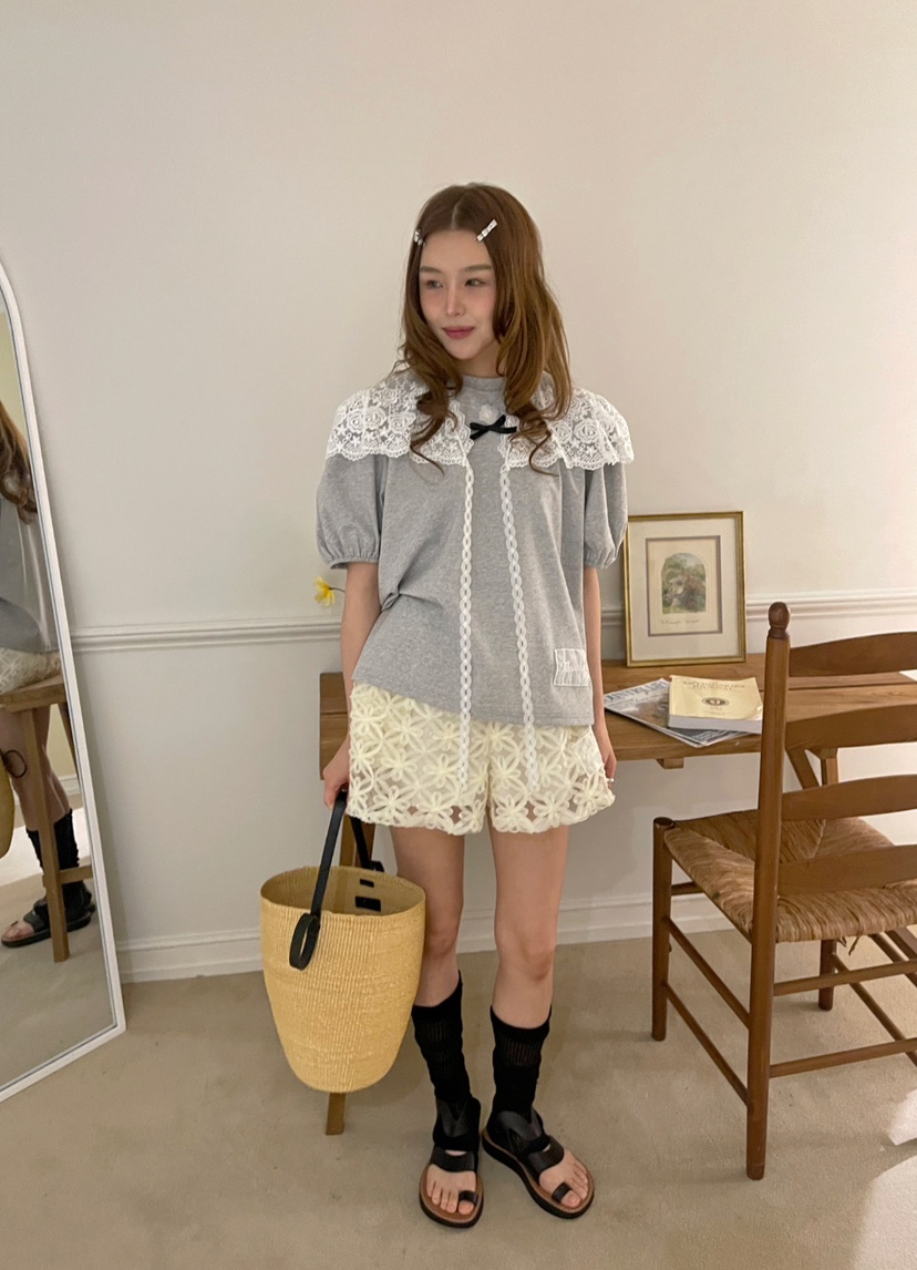 BOUTIQUE-L韓國直郵㊣女裝新品25春夏時尚推薦人氣休閑T恤BOUTIQUE-LT恤圖色2