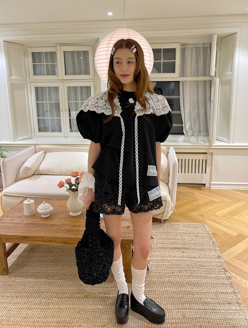 BOUTIQUE-L韓國直郵㊣女裝新品25春夏時尚推薦人氣休閑T恤BOUTIQUE-LT恤圖色3