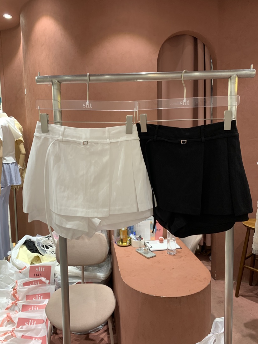 SLIT東大門㊣直郵女裝新品人氣職業休閑熱賣時尚裙褲含腰繩SLIT裙褲