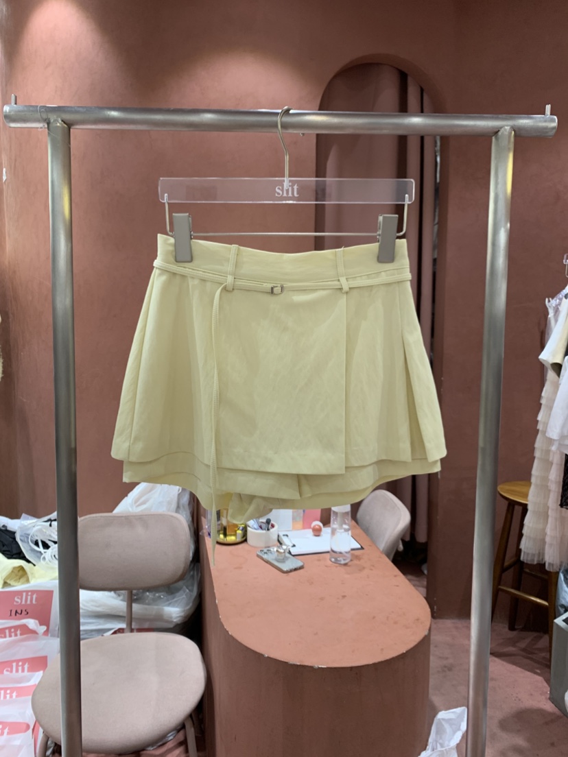 SLIT東大門㊣直郵女裝新品人氣職業休閑熱賣時尚裙褲含腰繩SLIT裙褲