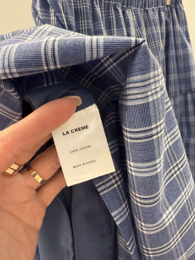 LA CREME東大門㊣實拍女裝新品人氣熱賣休閑25春夏真品長裙LA CREME長裙