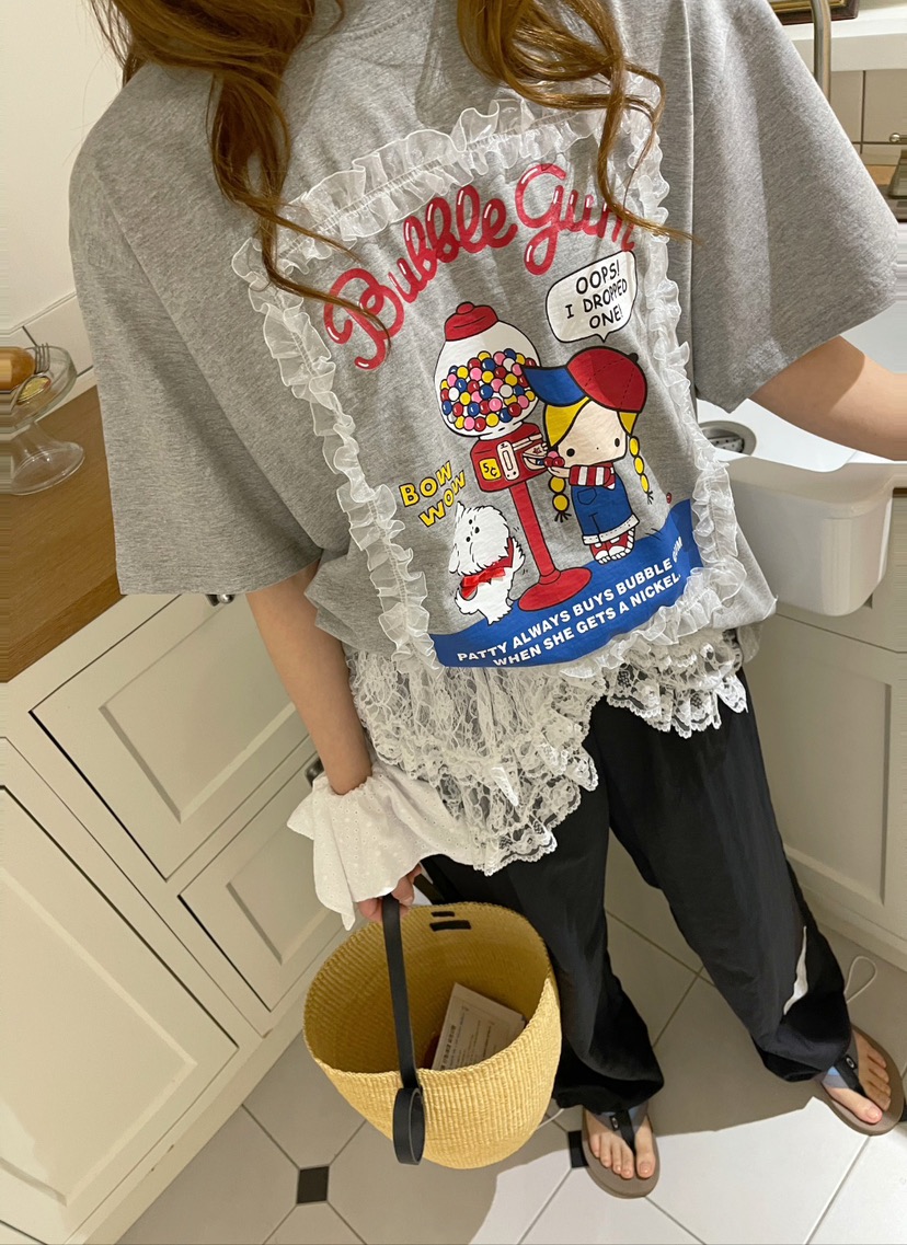 BOUTIQUE-L韓國直郵㊣女士新品休閑真品25春夏推薦人氣T恤BOUTIQUE-LT恤