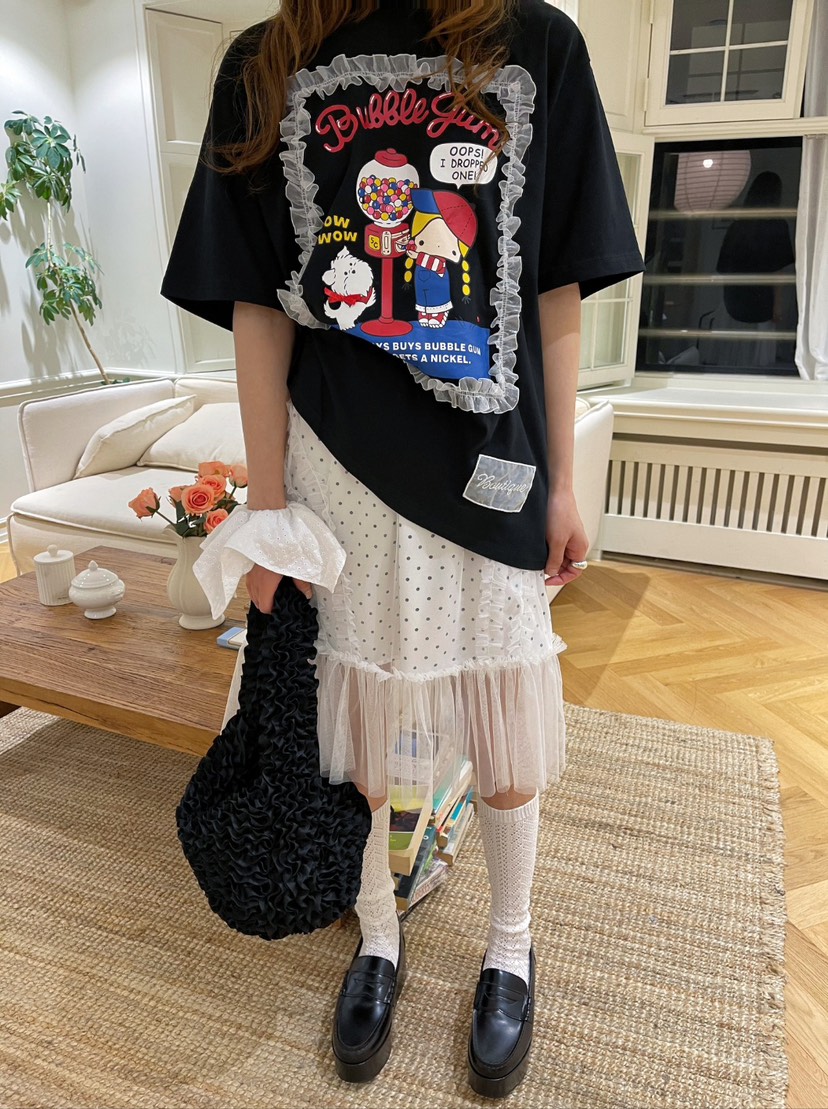 BOUTIQUE-L韓國直郵㊣女士新品休閑真品25春夏推薦人氣T恤BOUTIQUE-LT恤