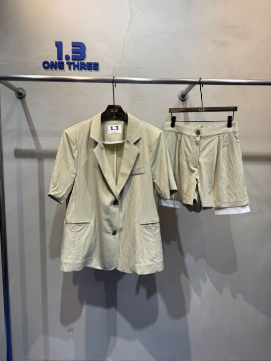 1.3東大門㊣實拍女裝新品推薦熱賣休閑人氣職業時尚套裝套裝1.3套裝圖色2