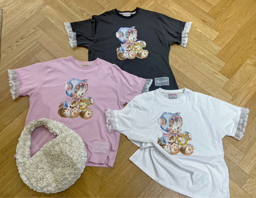 BOUTIQUE-L韓國代購㊣女裝新款熱賣職業25春夏時尚T恤斗篷BOUTIQUE-LT恤