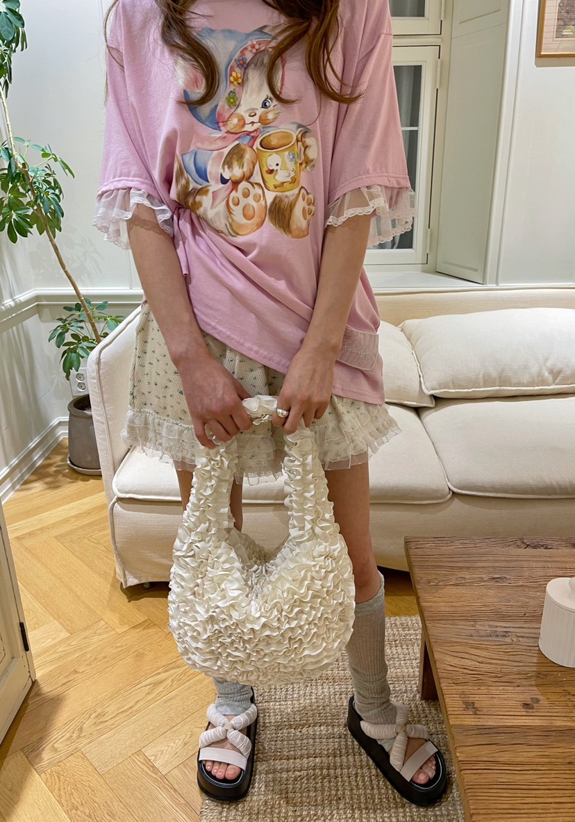 BOUTIQUE-L韓國代購㊣女裝新款熱賣職業25春夏時尚T恤斗篷BOUTIQUE-LT恤