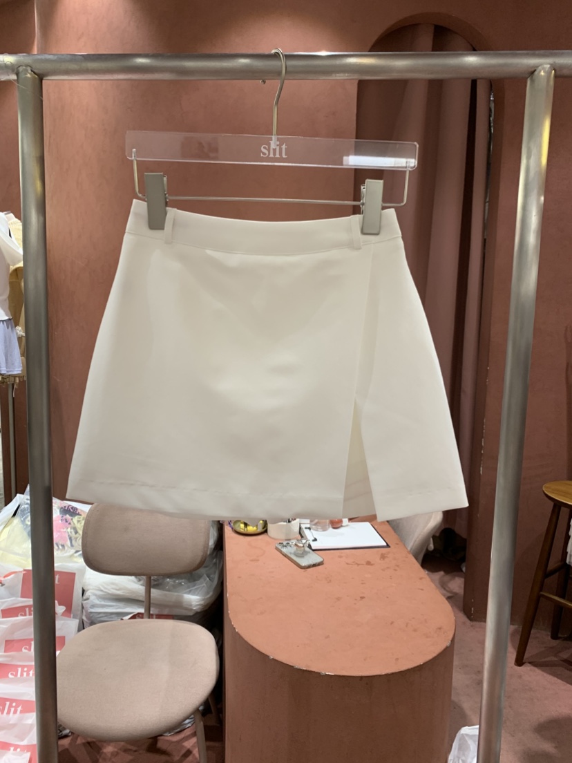 SLIT東大門㊣直郵女士新品熱賣時尚25春夏休閑職業人氣短裙SLIT短裙