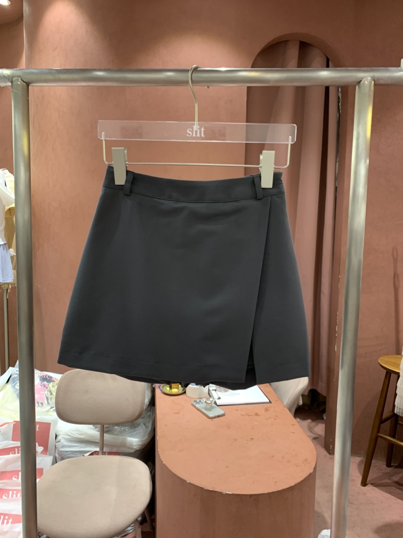 SLIT東大門㊣直郵女士新品熱賣時尚25春夏休閑職業人氣短裙SLIT短裙圖色4