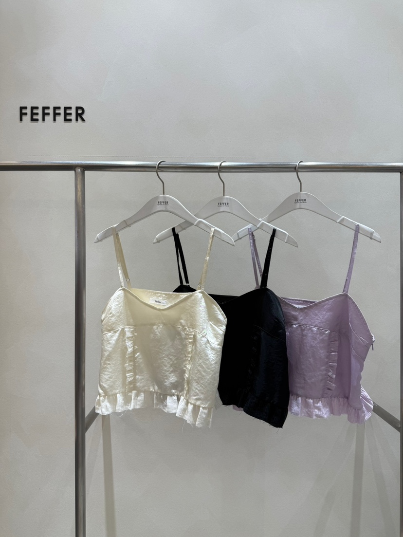 FEFFER東大門㊣實拍女裝新款熱賣時尚推薦真品休閑吊帶背心FEFFER吊帶/背心