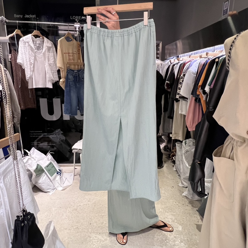 BANY ANCO東大門㊣代購女裝新品25春夏熱賣半身裙中短裙超長BANY ANCO半身裙/中短裙