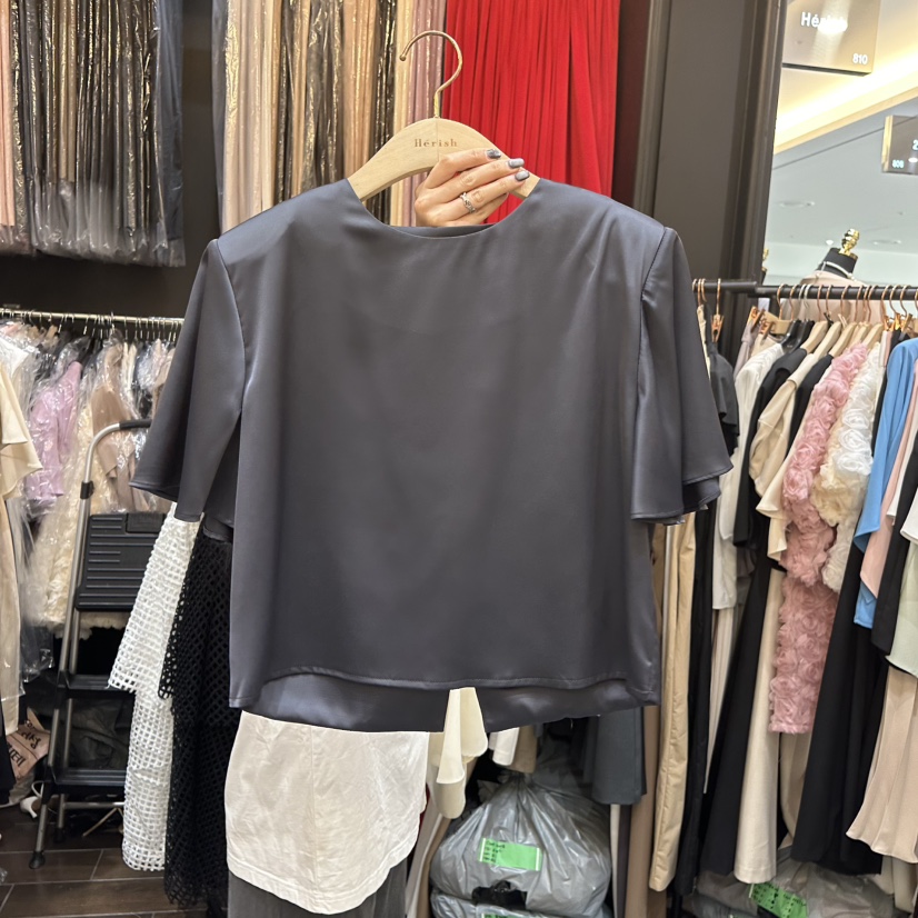 HERISH東大門㊣實拍女士新品真品人氣25春夏推薦襯衫蕾絲衫Herish襯衫/蕾絲衫圖色2