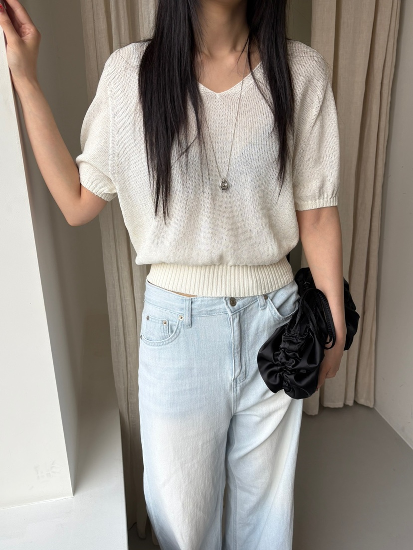 Verbena東大門㊣代購女士新款真品時尚人氣25春夏休閑針織衫Verbena針織衫