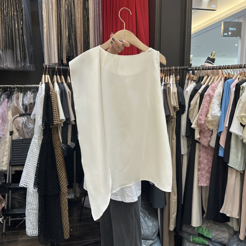 HERISH韓國直郵㊣女裝新品時尚真品熱賣推薦職業吊帶背心緞面Herish吊帶/背心