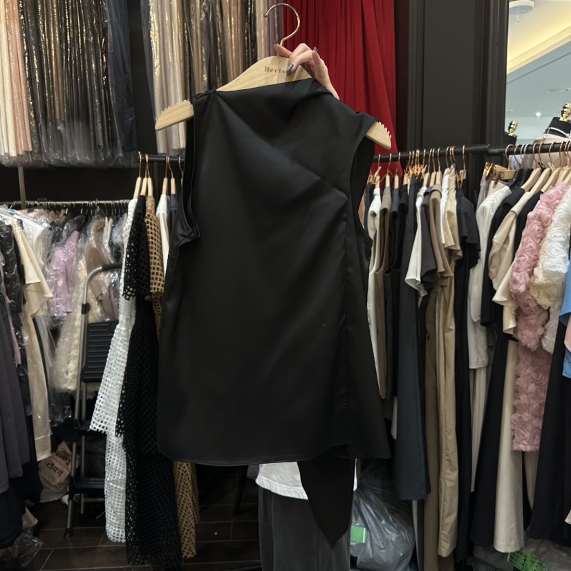 HERISH韓國直郵㊣女裝新品時尚真品熱賣推薦職業吊帶背心緞面Herish吊帶/背心圖色4