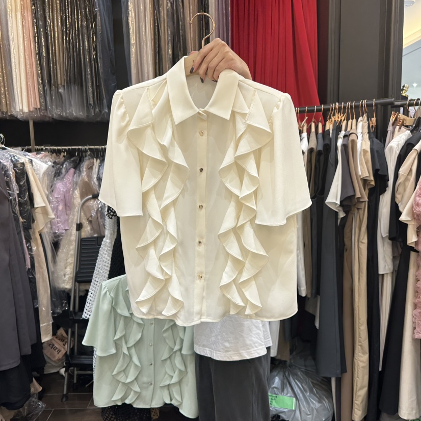 HERISH-HAUTE東大門㊣實拍女裝新品熱賣休閑職業襯衫蕾絲衫HERISH-HAUTE襯衫/蕾絲衫