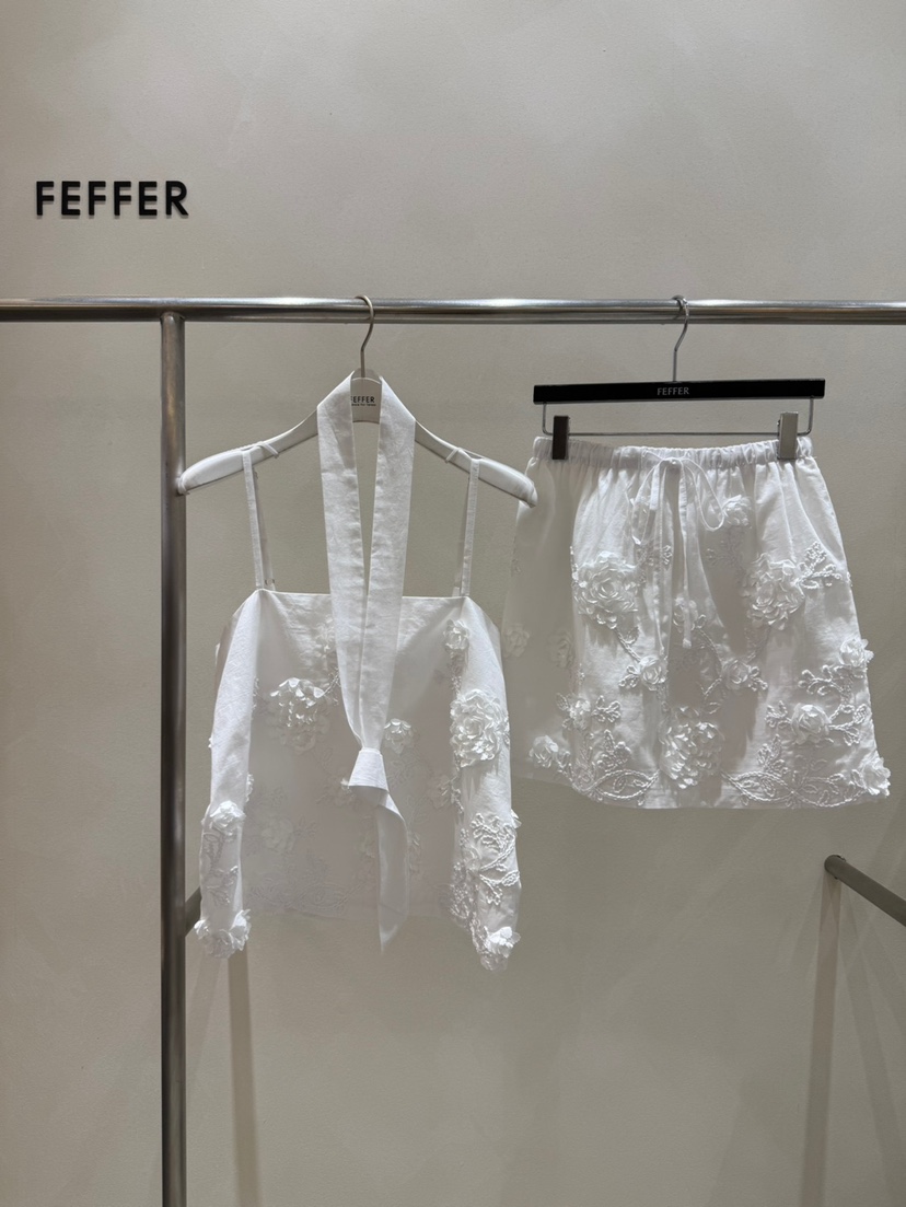 FEFFER韓國直郵㊣女裝新品熱賣25春夏人氣職業吊帶背心含脖帶FEFFER吊帶/背心