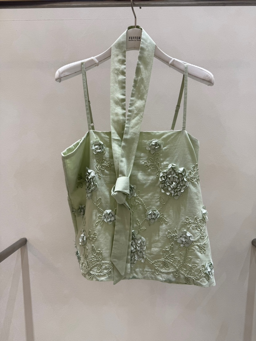 FEFFER韓國直郵㊣女裝新品熱賣25春夏人氣職業吊帶背心含脖帶FEFFER吊帶/背心圖色3