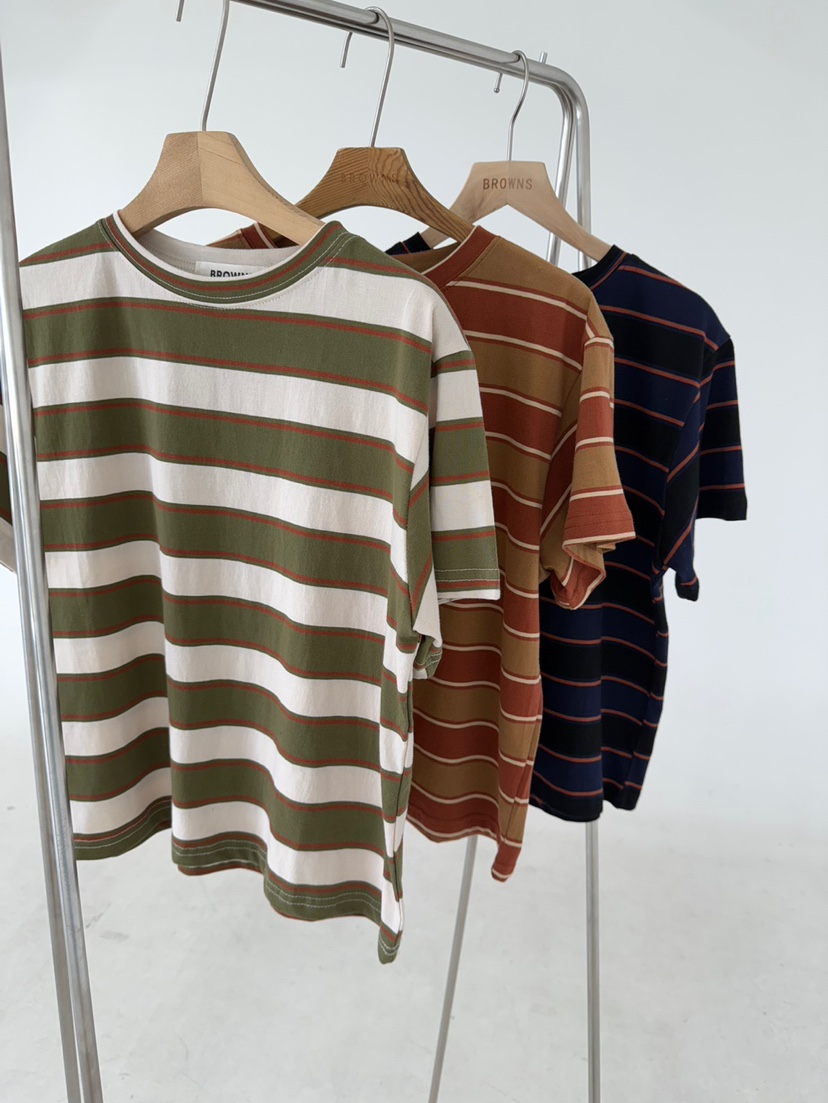 BROWNS-P韓國代購㊣女裝新品25春夏職業真品時尚休閑推薦T恤BROWNS-PT恤
