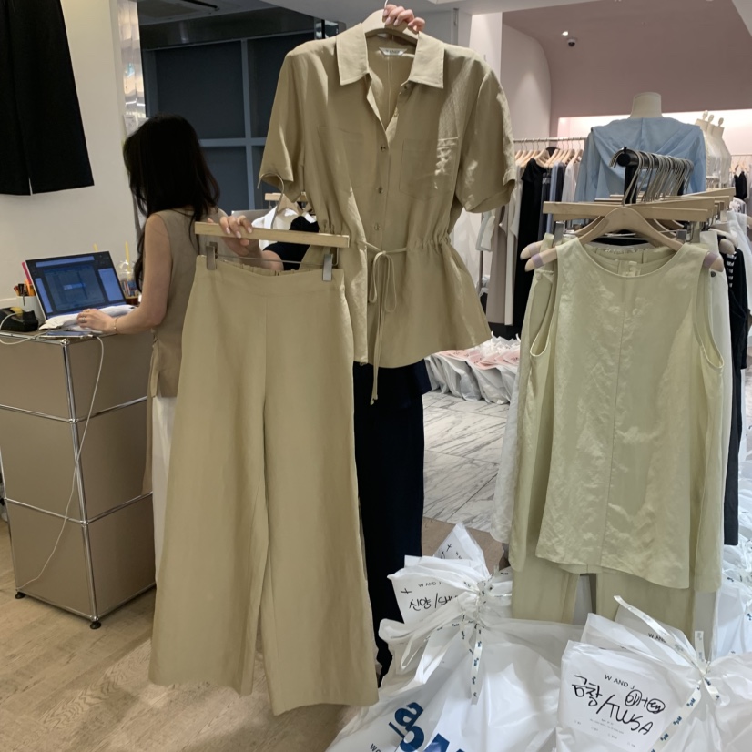 W AND J東大門㊣直郵女裝新品真品推薦時尚25春夏套裝套裝W AND J套裝圖色2