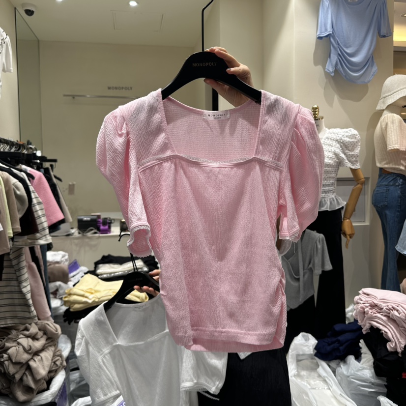 MONOPOLY韓國直郵㊣女士新品職業時尚推薦人氣25春夏真品T恤uhaT恤圖色2