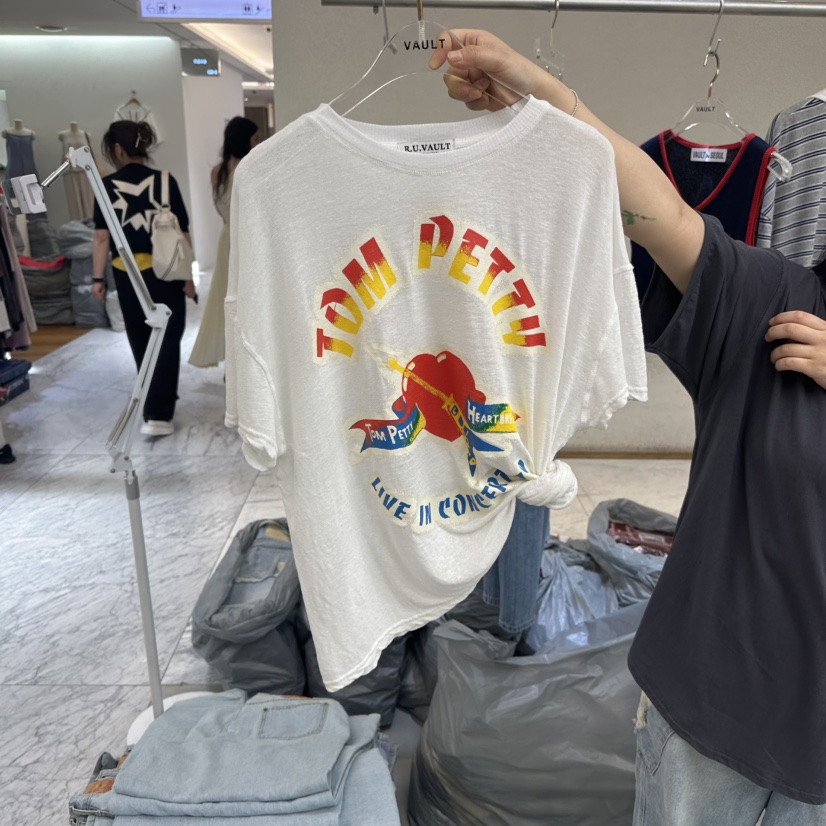 VAULT東大門㊣實拍女裝新品推薦熱賣人氣職業休閑25春夏T恤VAULTT恤圖色3