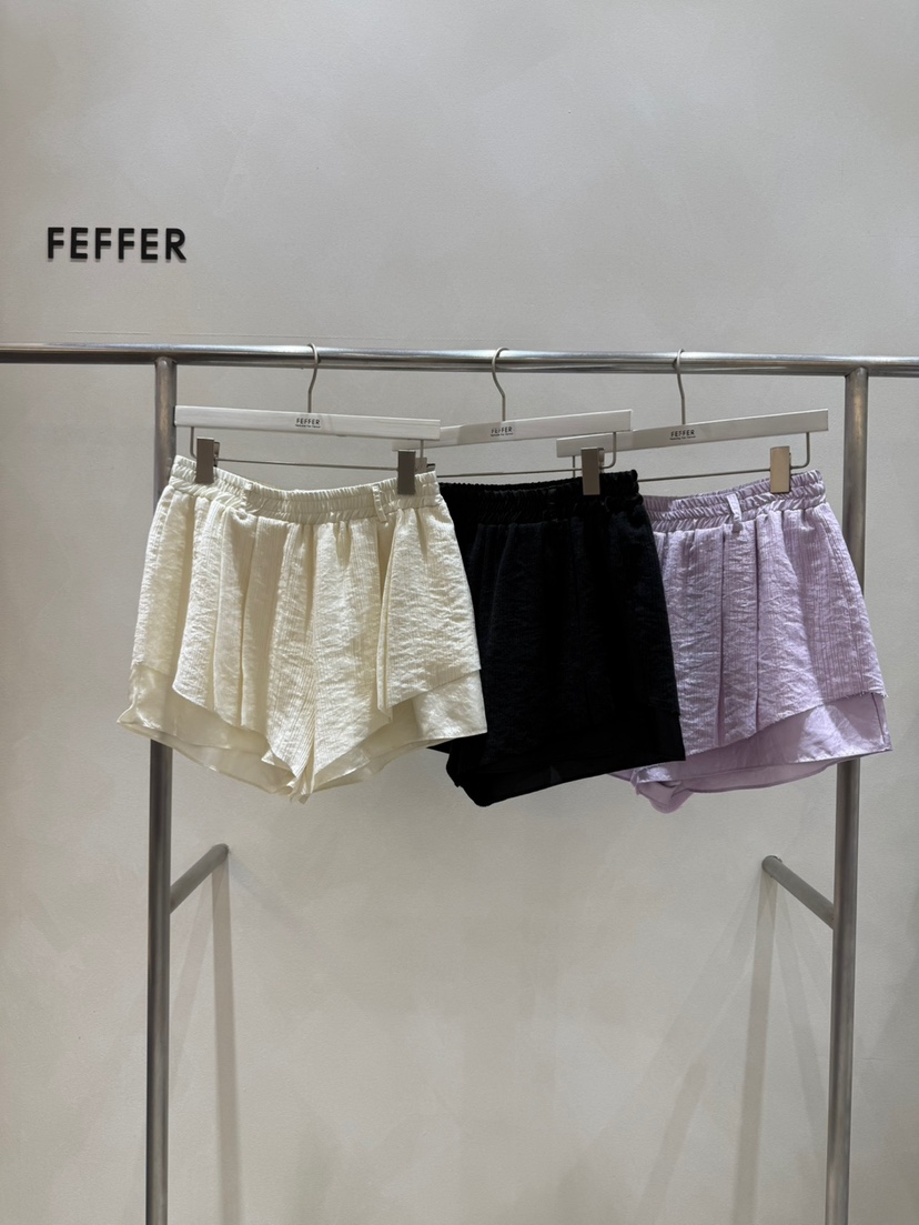 FEFFER東大門㊣直郵女士新品人氣時尚推薦休閑職業25春夏短褲FEFFER短褲