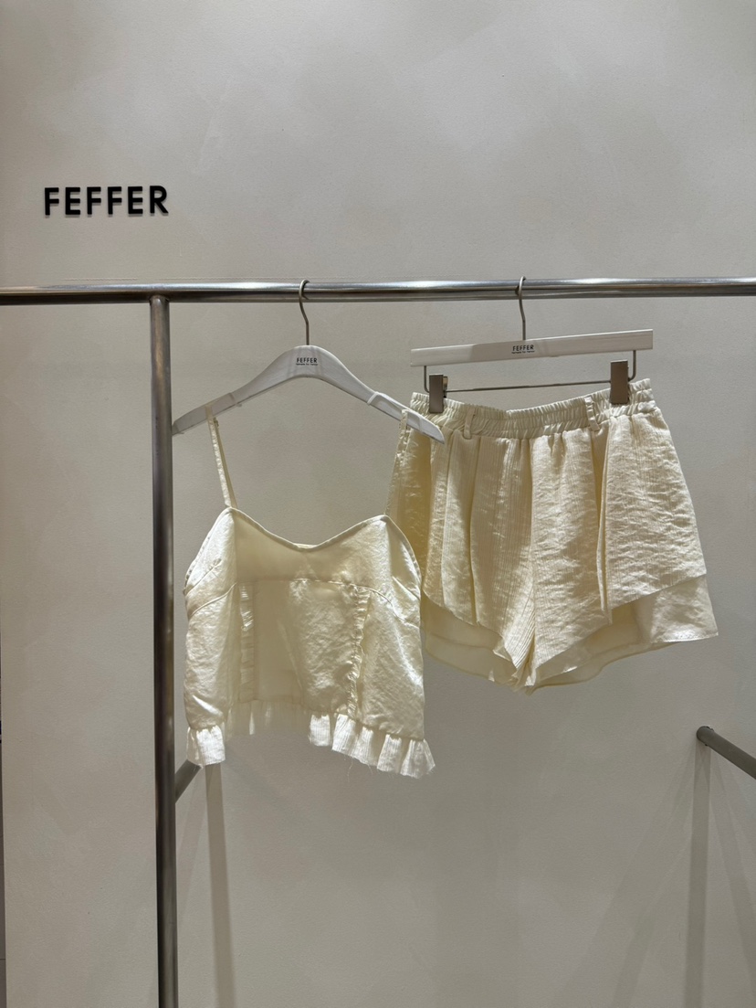 FEFFER東大門㊣直郵女士新品人氣時尚推薦休閑職業25春夏短褲FEFFER短褲