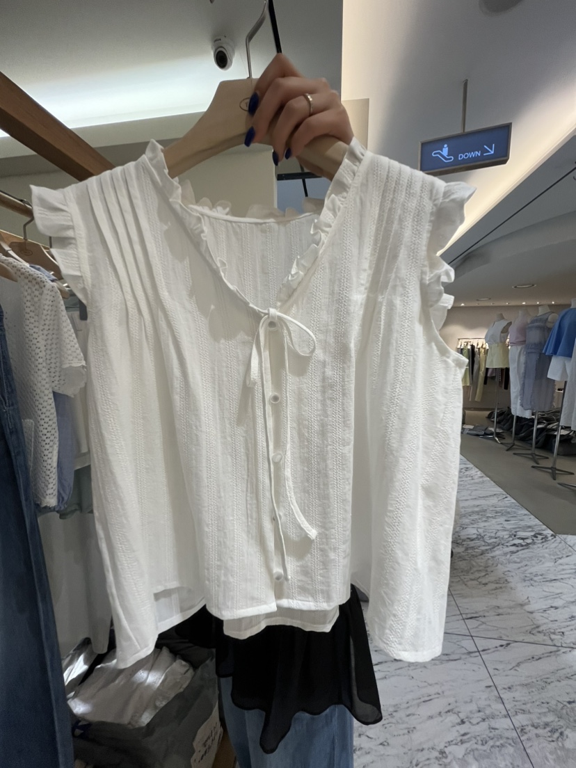 TIZZI東大門㊣實拍女裝新品人氣真品時尚25春夏熱賣襯衫蕾絲衫TIZZI襯衫/蕾絲衫圖色2