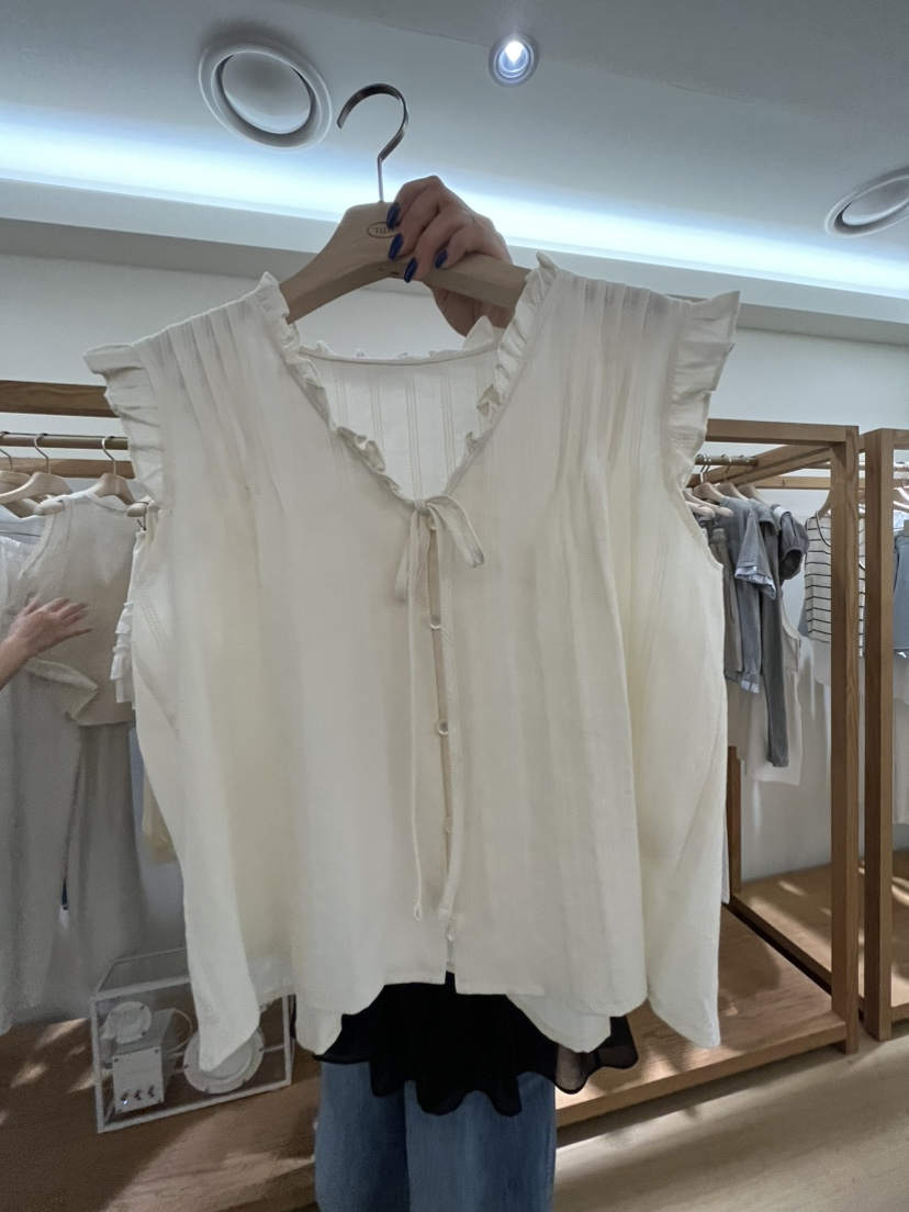 TIZZI東大門㊣實拍女裝新品人氣真品時尚25春夏熱賣襯衫蕾絲衫TIZZI襯衫/蕾絲衫圖色3