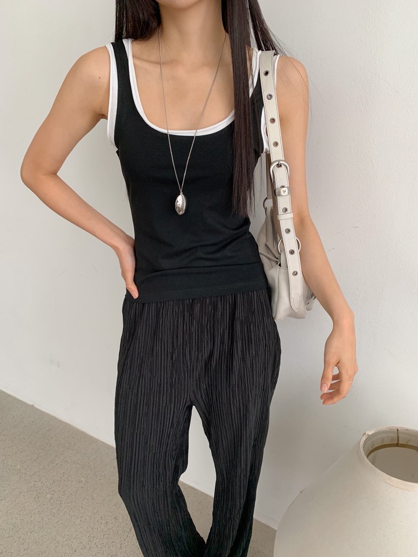 GOYOU韓國代購㊣女裝新款休閑職業人氣25春夏時尚推薦吊帶背心de goyou吊帶/背心