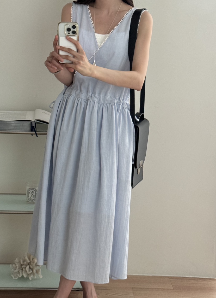 TIZZI東大門㊣代購女士新款休閑25春夏人氣時尚連衣裙不含內搭TIZZI連衣裙