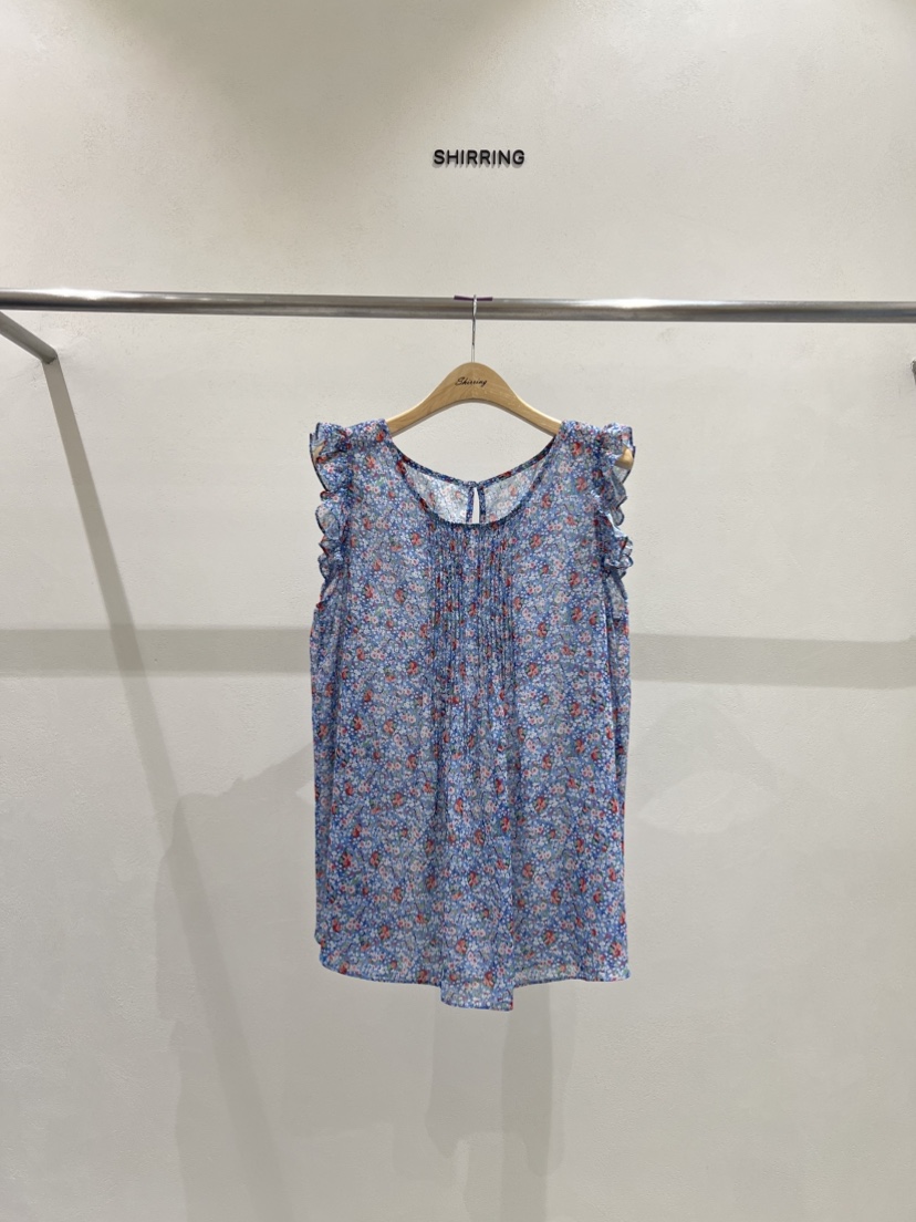 SHIRRING東大門㊣實拍女裝新款人氣推薦25春夏熱賣吊帶背心SHIRRING吊帶/背心圖色2