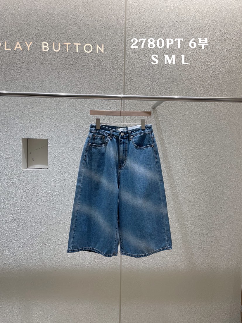 PLAYBUTTON-P韓國代購㊣女士新品真品人氣休閑25春夏熱賣短褲PLAYBUTTON短褲