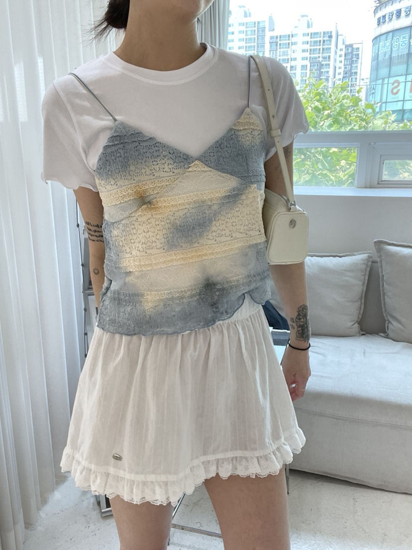GLITTER韓國代購㊣女士新品人氣推薦25春夏職業熱賣休閑T恤GLITTERT恤