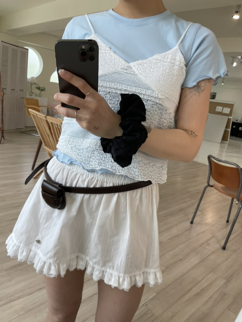 GLITTER韓國代購㊣女士新品人氣推薦25春夏職業熱賣休閑T恤GLITTERT恤