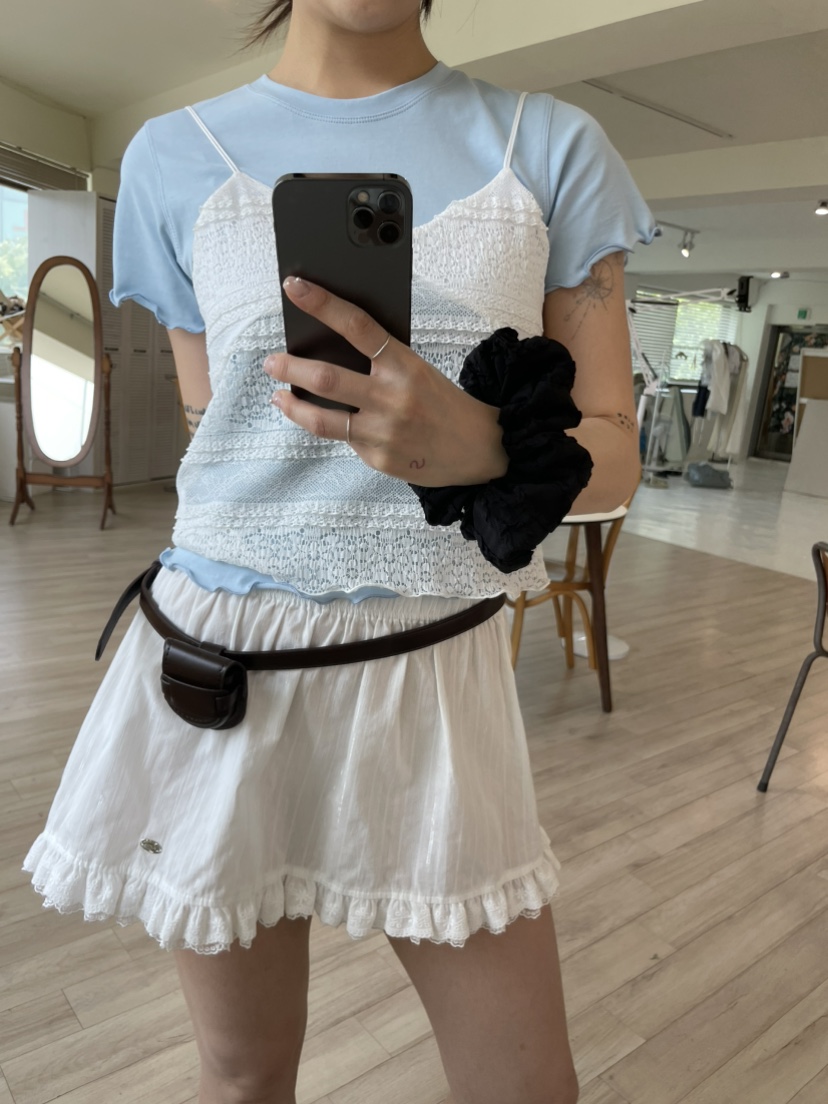 GLITTER韓國代購㊣女士新品人氣推薦25春夏職業熱賣休閑T恤GLITTERT恤