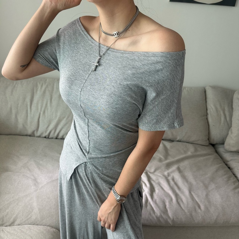 MABEL-Q東大門㊣代購女士新款推薦人氣休閑職業熱賣25春夏T恤SOUIT by mabel-QT恤圖色2