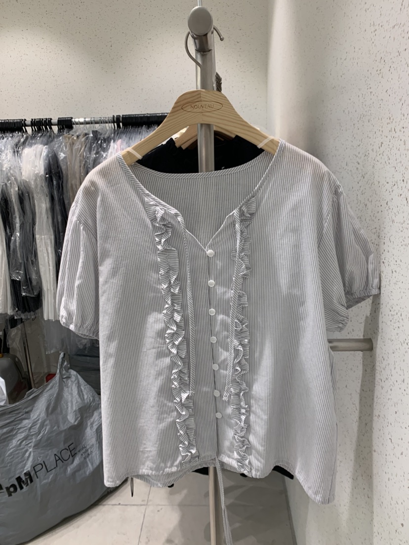 NOUVEAU東大門㊣直郵女士新品人氣推薦休閑職業時尚襯衫蕾絲衫NOUVEAU襯衫/蕾絲衫