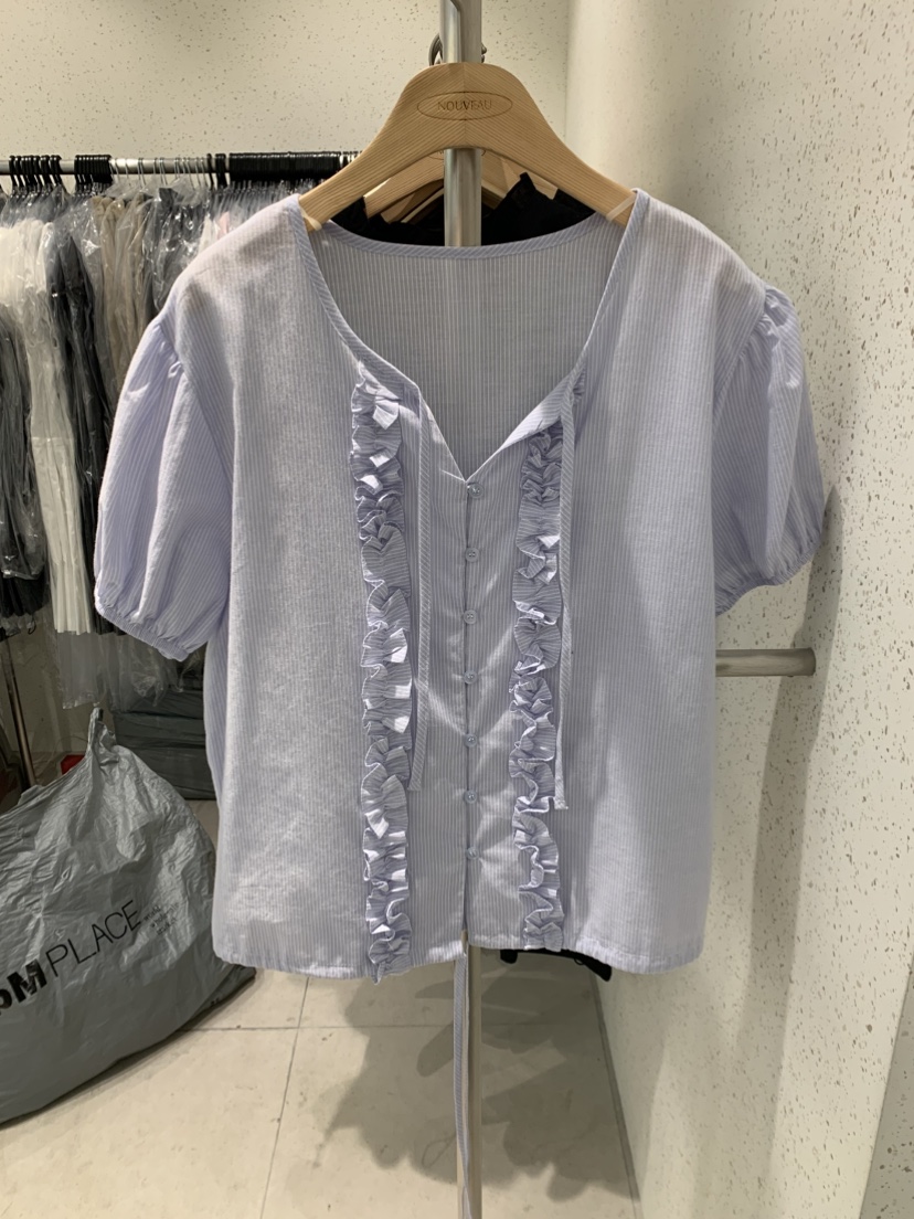 NOUVEAU東大門㊣直郵女士新品人氣推薦休閑職業時尚襯衫蕾絲衫NOUVEAU襯衫/蕾絲衫圖色2