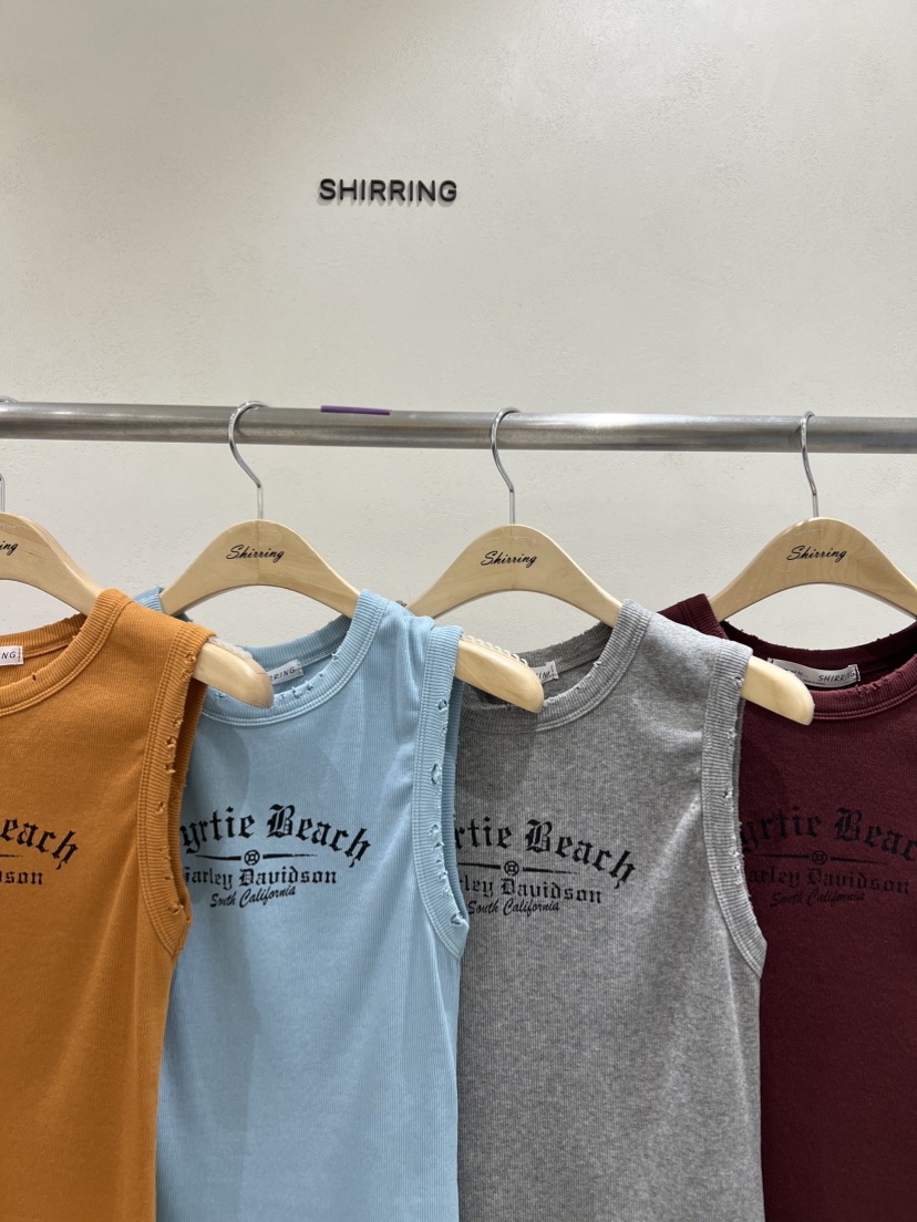 SHIRRING東大門㊣代購女士新款熱賣休閑25春夏時尚吊帶背心SHIRRING吊帶/背心