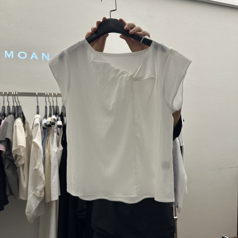 MOANA東大門㊣代購女裝新品時尚職業真品25春夏人氣襯衫蕾絲衫MOANA襯衫/蕾絲衫